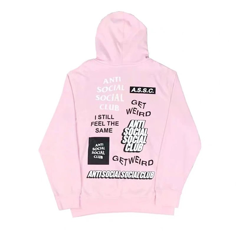 Anti Social Social Club Get Weird Pink Hoodie