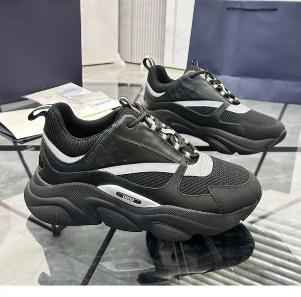 Dior B23 Sneakers White Red Black Chunky Sneakers - 2