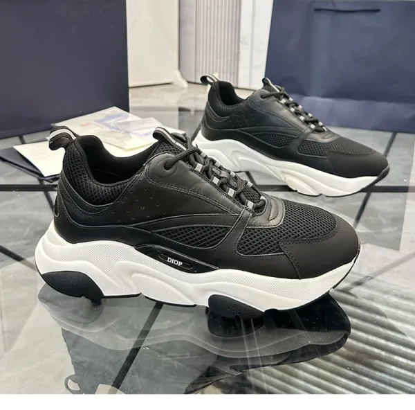 Dior B23 Sneakers White Red Black Chunky Sneakers - 3