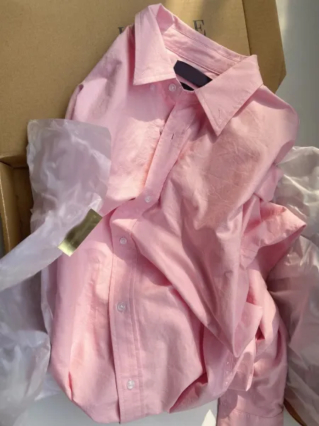 Design Classic Fit Pink Oxford Shirt - 1