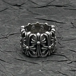thumbnail for Aeteey Vintage Distressed Tombstone Ring European and American Style Unisex Niche Personality Hip-Hop Cross Ring High-End Temperament