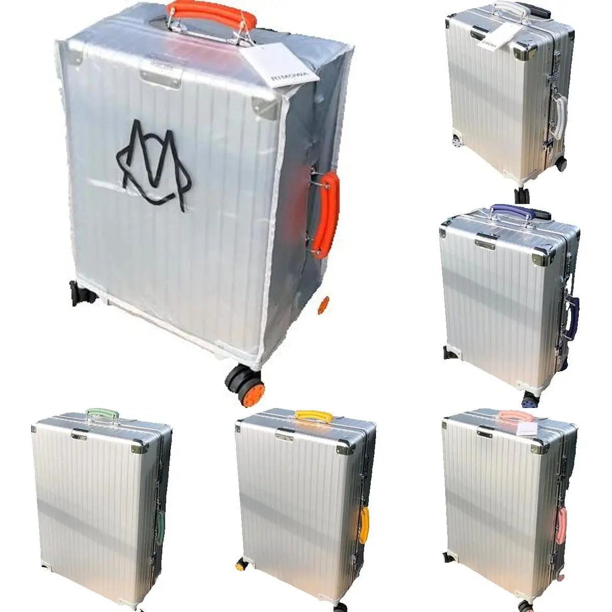 High quality 2020 vintage travel case with rainbow color scheme