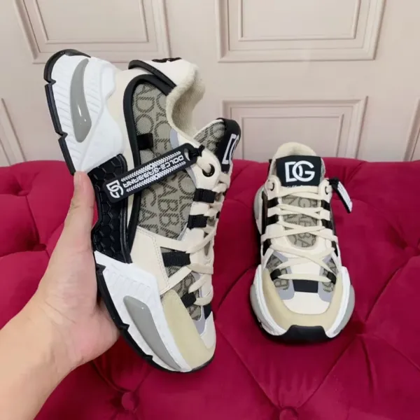 Dolce & Gabbana DG Runner Green White Chunky Sneakers - 4