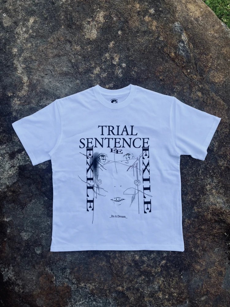 Design Bladee Trial Sentence Exile Black T-Shirt T-Shirts - 4