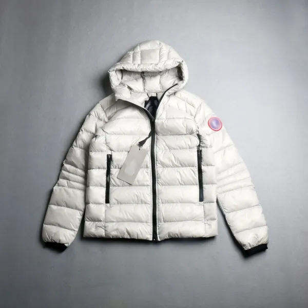 Canada Goose Down Jacket Black Glossy Hooded Parka - 2