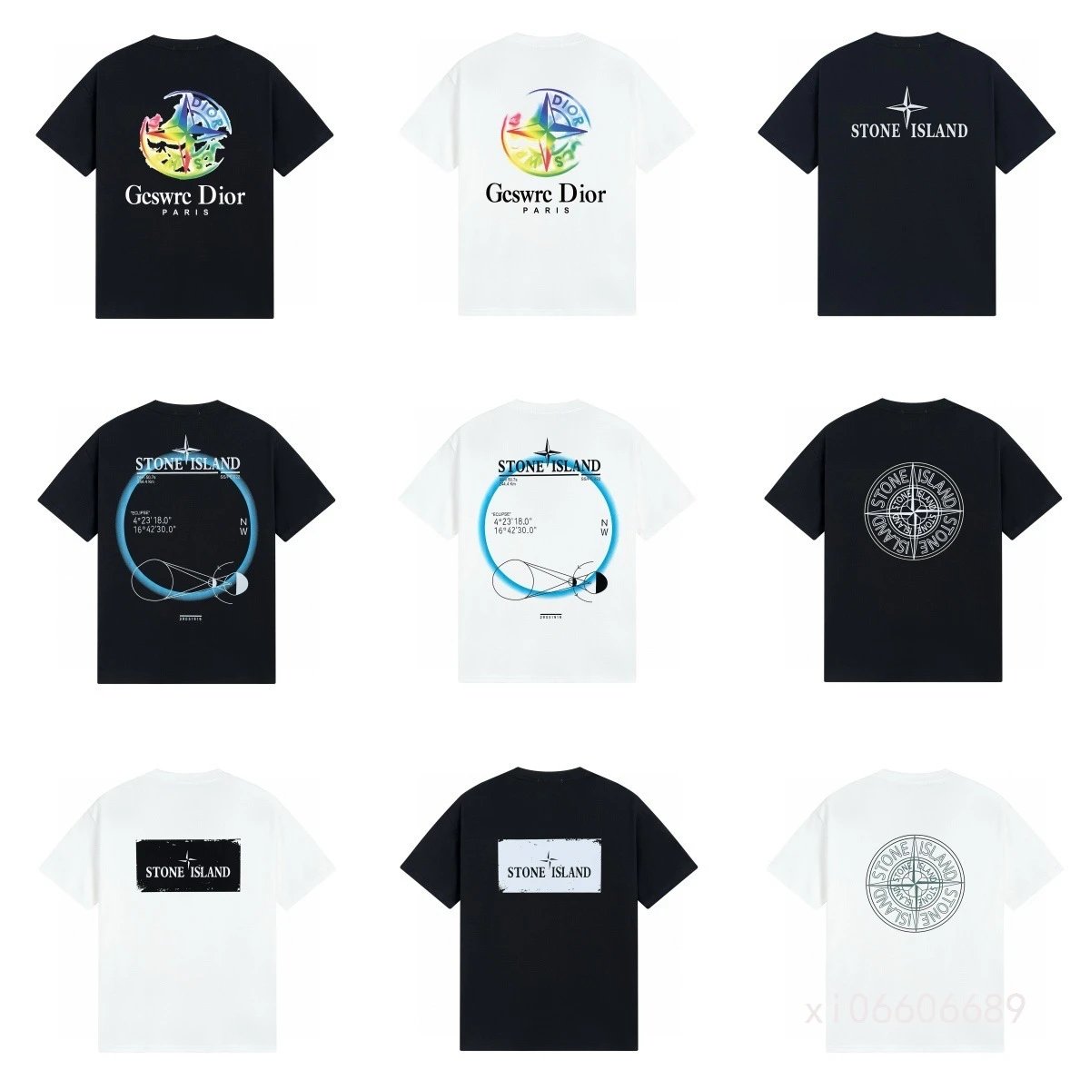 T-Shirt Printed Round Neck Short-Sleeved-seb - 135875