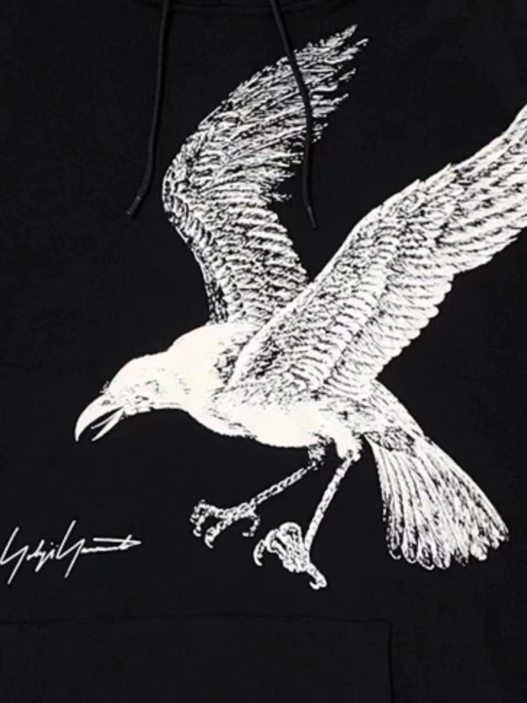 Yohji Yamamato Crow Hoodie