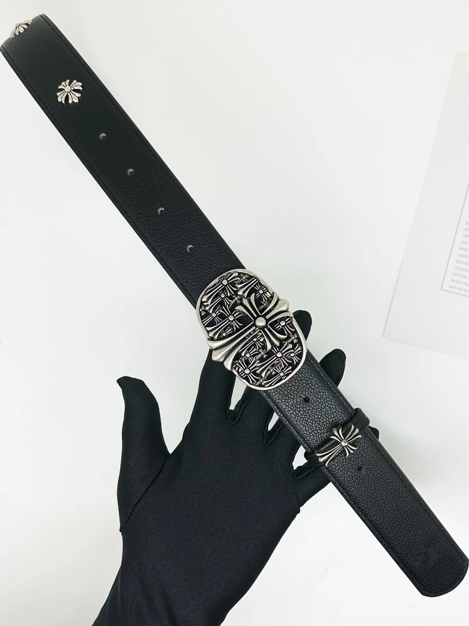 Soul Collision Tombstone CrowNew Ch Classic Cross CelebrityStyle Men's Belt