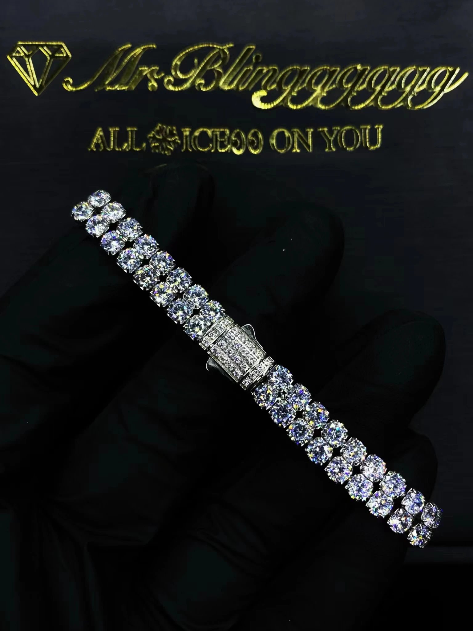 Design Mr. Bling Ice On You Tennis Bracelet Jewelry - 5