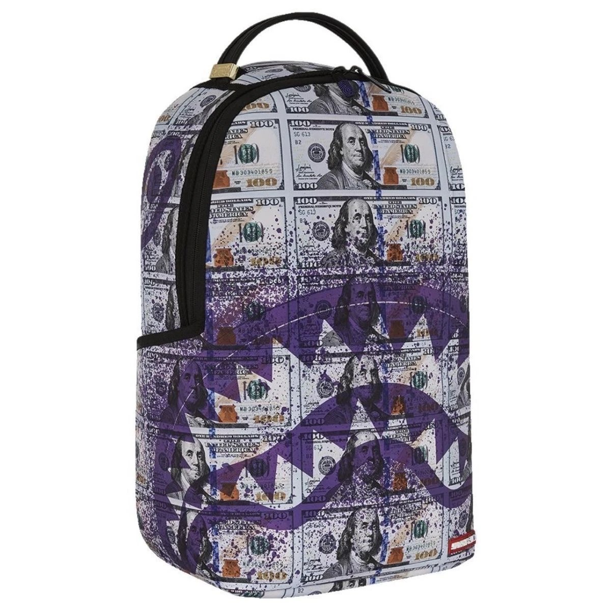 Design Sprayground Shark Mouth Checkered PVC Backpack Backpacks - 3
