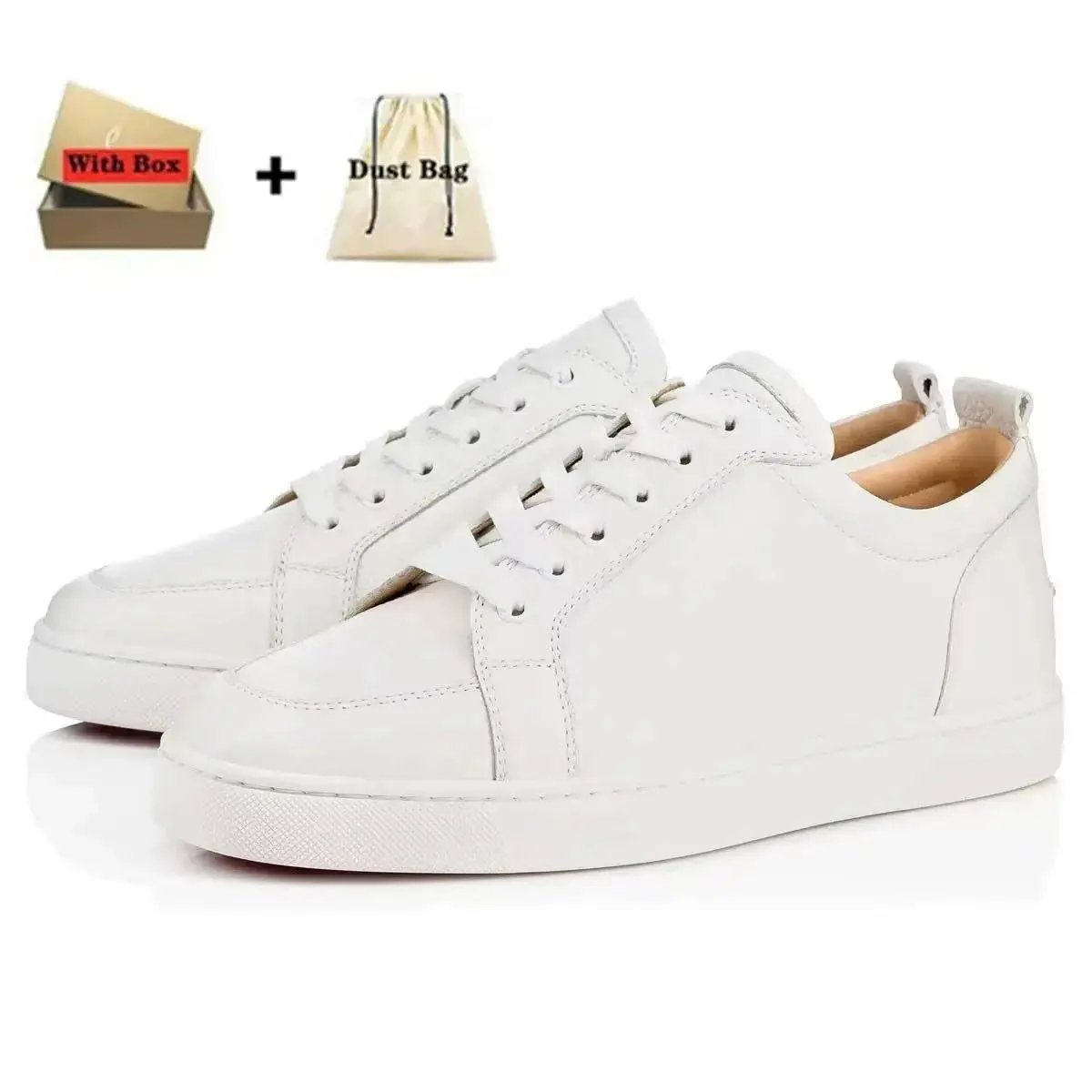 Christian Louboutin Louis Junior Leather Sneakers White
