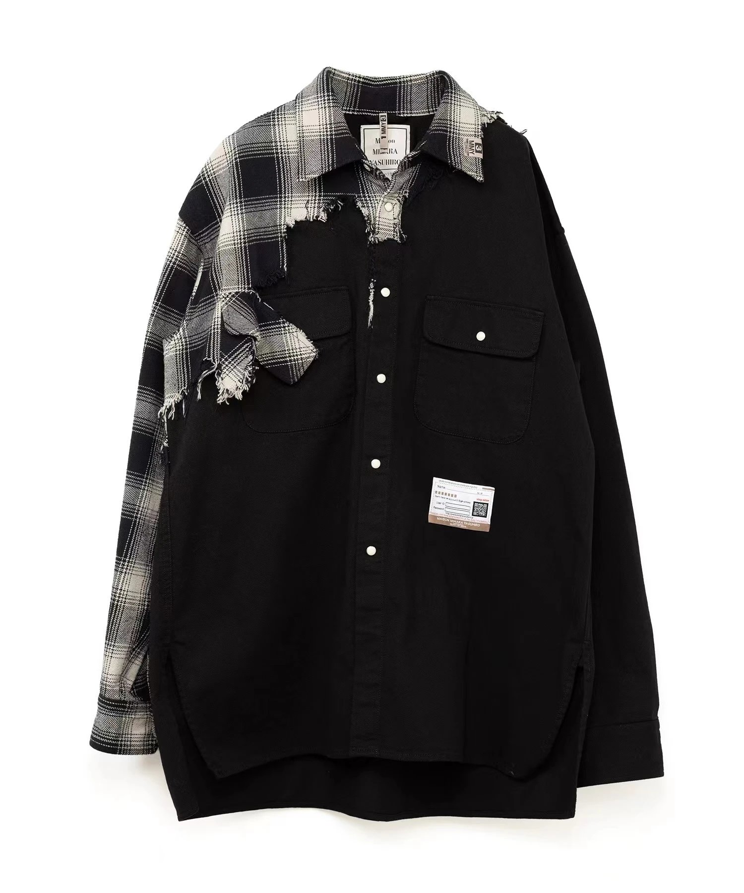 Maison Mihara Yasuhiro Patchwork Shirt Black / Plaid
