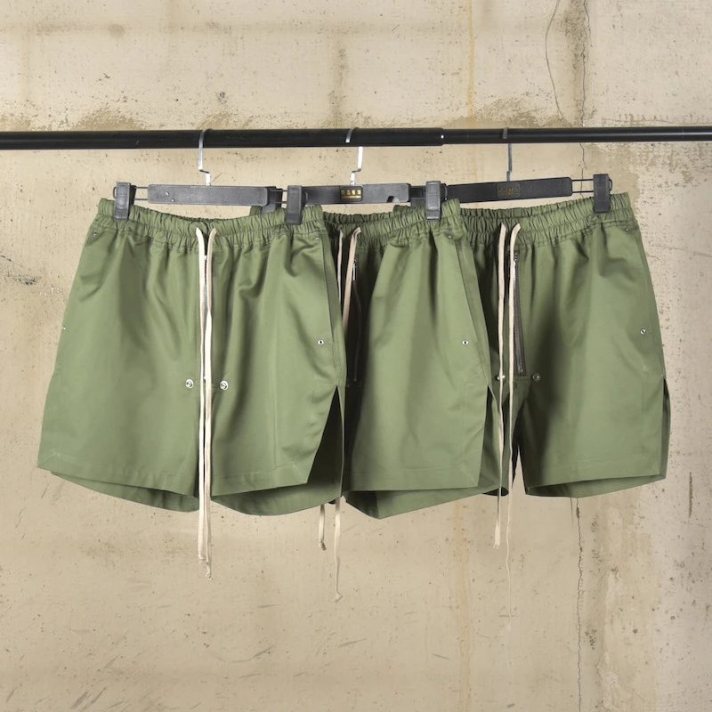 Rick Owens Green Shorts