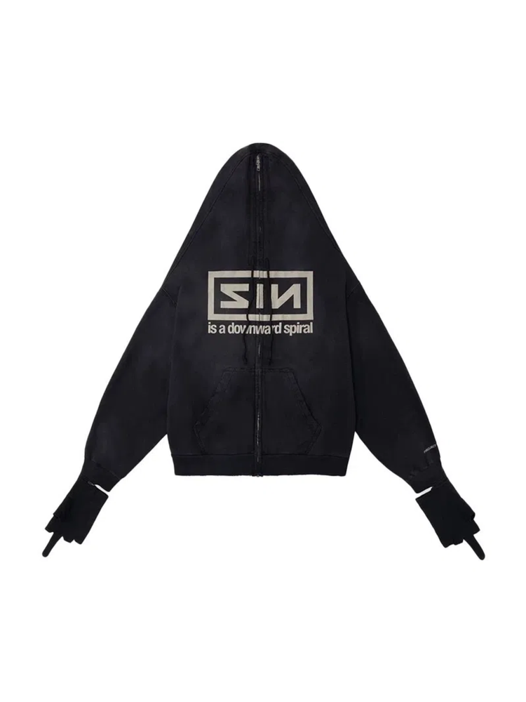【Original】Gr 25Ss High Street Band Two-In-One Zipper Hooded Sweatshirt Unisex Jacket
