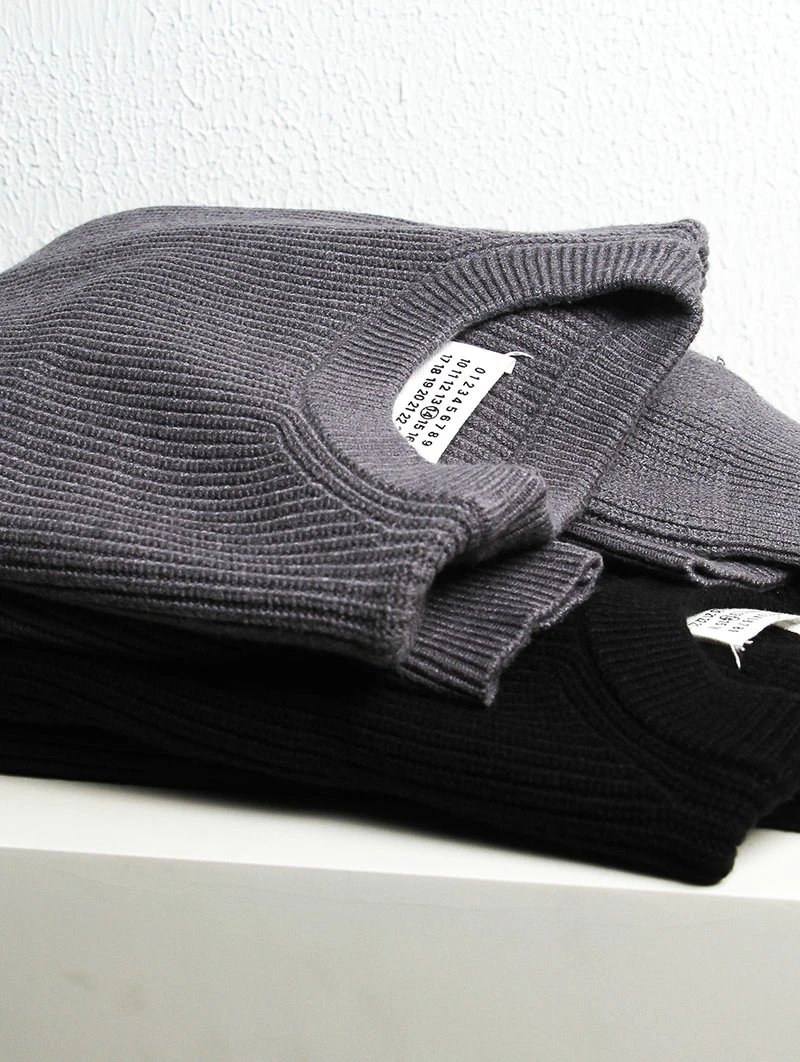 W Beyond Imagination M6 Mara Style Charcoal Round Neck Oversized Pullover Sweater, Original Heavyweight Unisex Knit