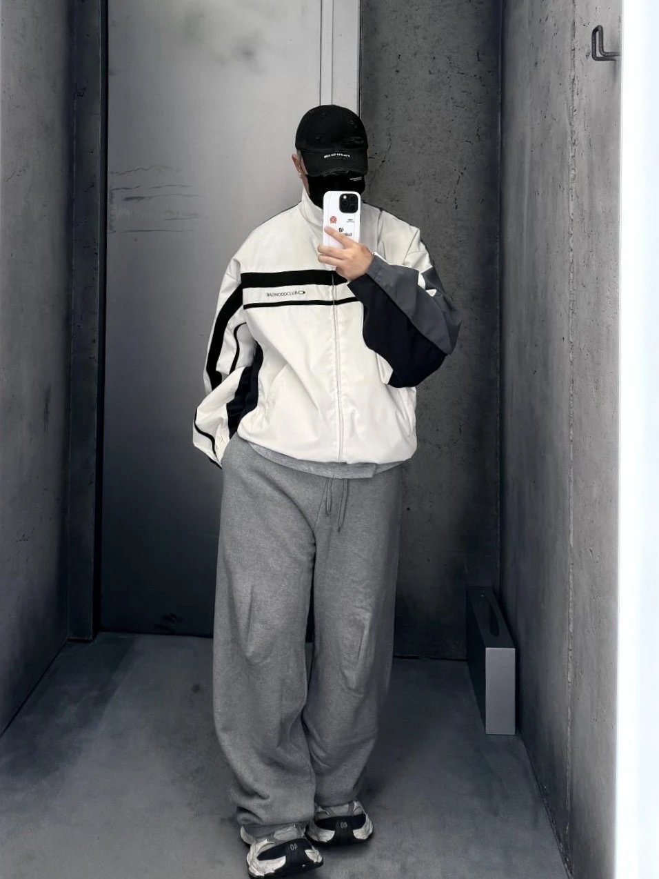 Badfriend Bad Mood Club Track Pants Off-White / Black Pants - 3