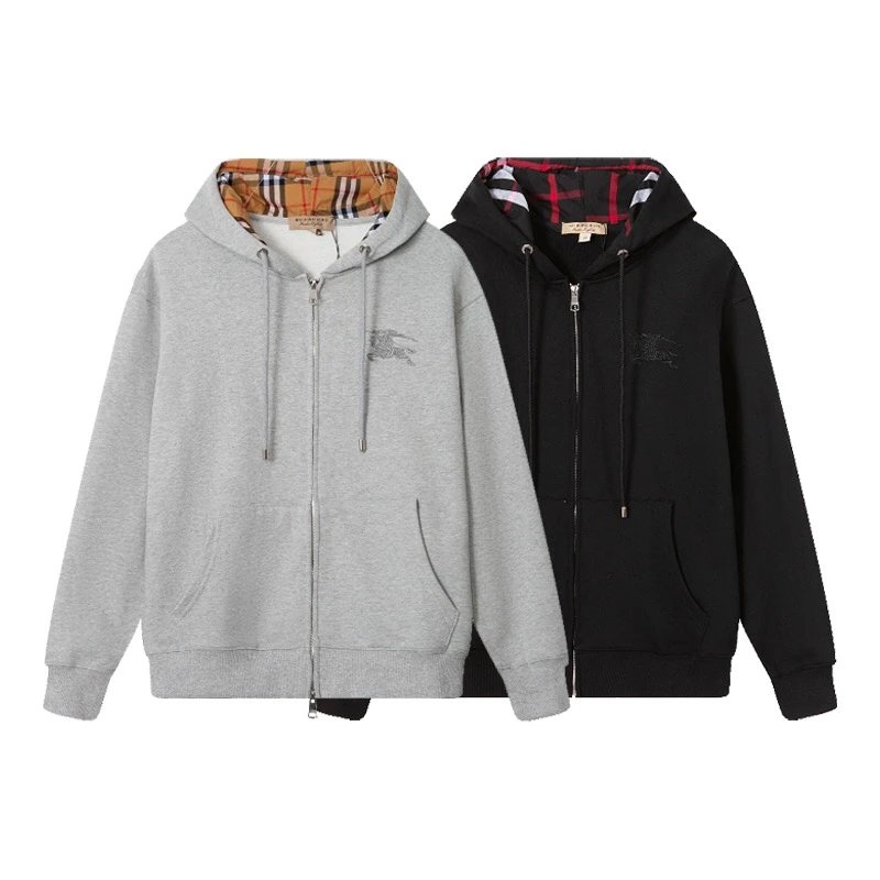 Xm Uk Men's Cardigan Zipper Hoodie Pure Cotton Export Two Colors