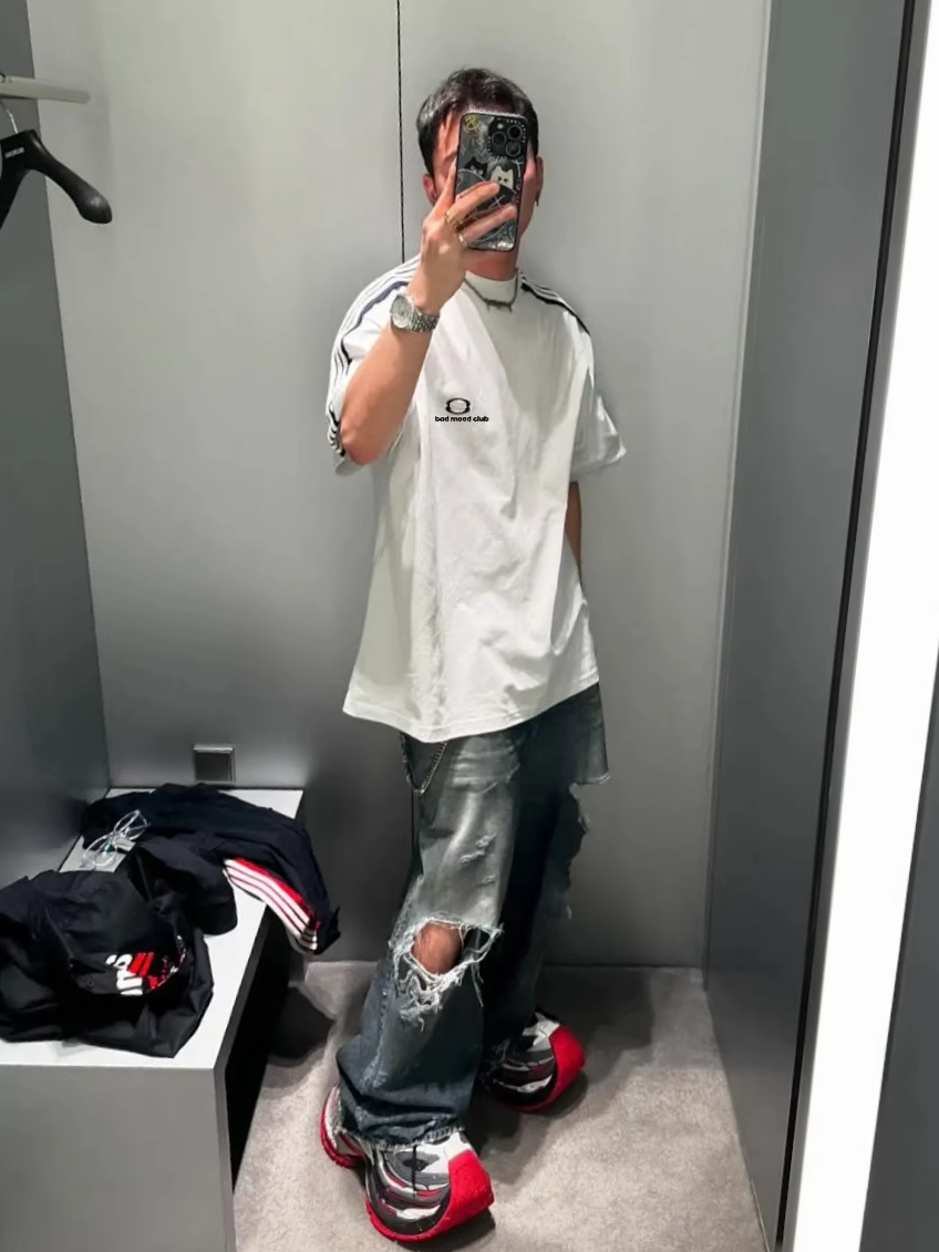 Balenciaga Striped T-Shirt