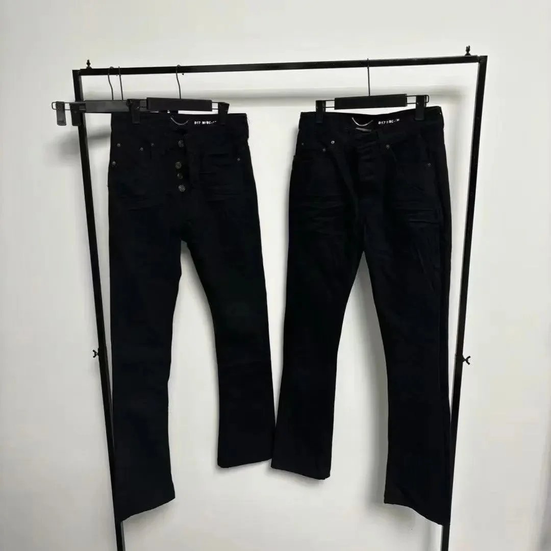 Generic D17 Jeans Micro Flare Black
