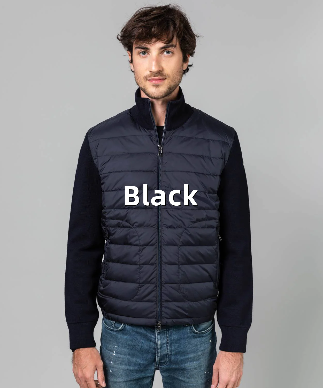 Moncler Down Wool Cardigan Real Goose Filling 2
