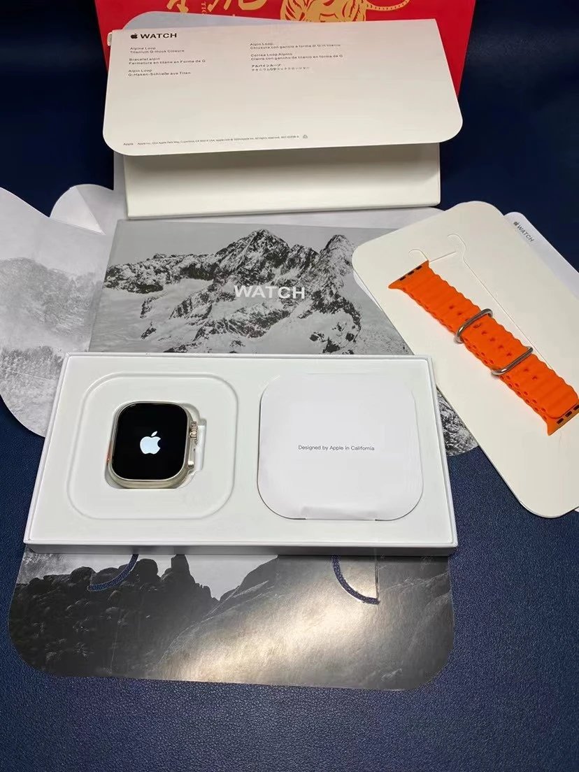 Apple Watch Ultra with Orange Alpine Loop product photo 3