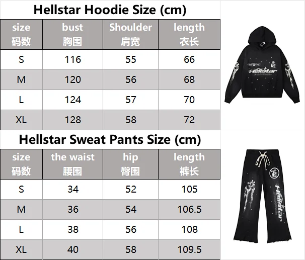 Hellstar Hoodies & Sweatshirts Graphic Pullover Hoodie product detail image 2