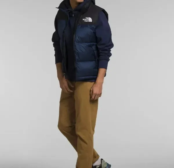 The North Face Nuptse Vest White/Black Down Vest - 7