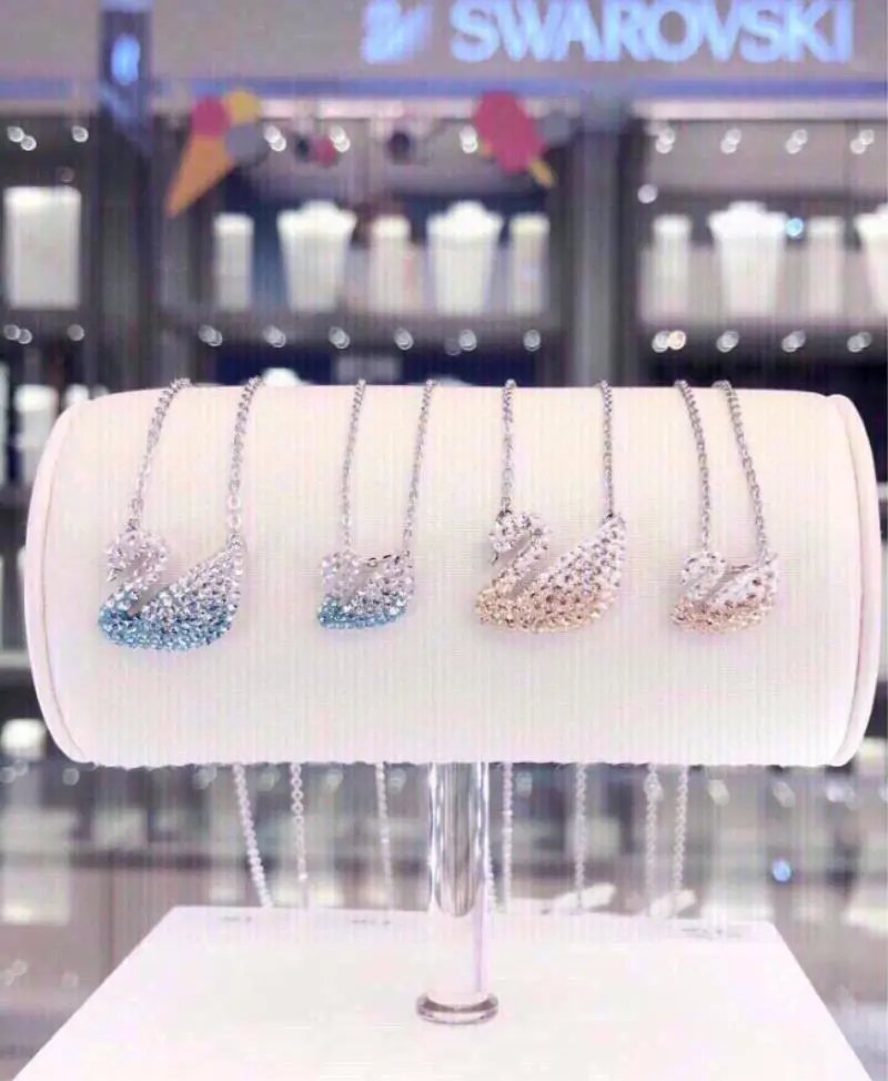 Swarovski Iconic Swan Crystal Pendant Necklace