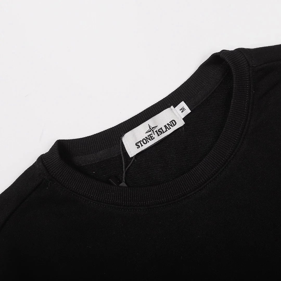 Stone Island Washed Gray Embroidered Logo Sweatshirt - 11