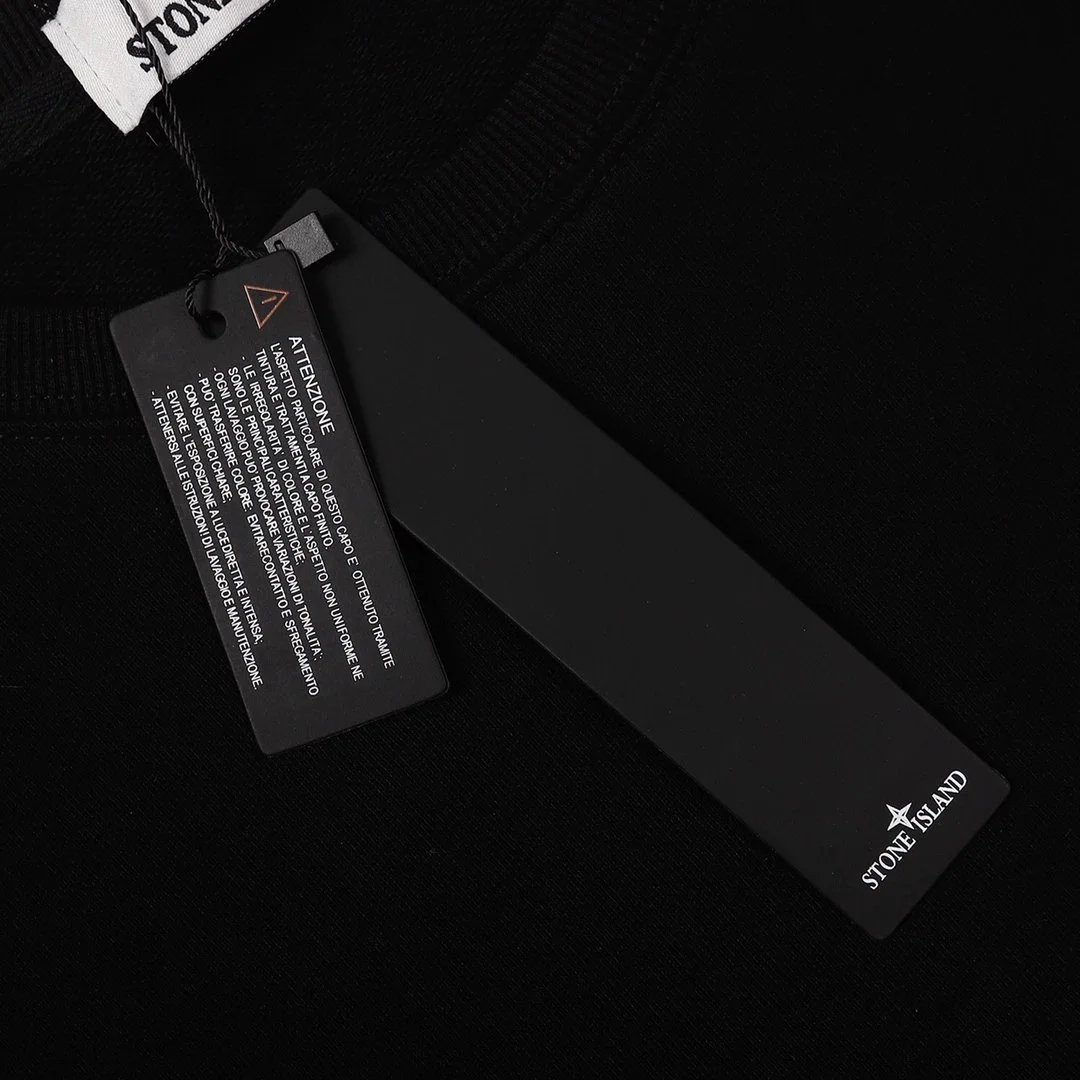 Stone Island Washed Gray Embroidered Logo Sweatshirt - 6