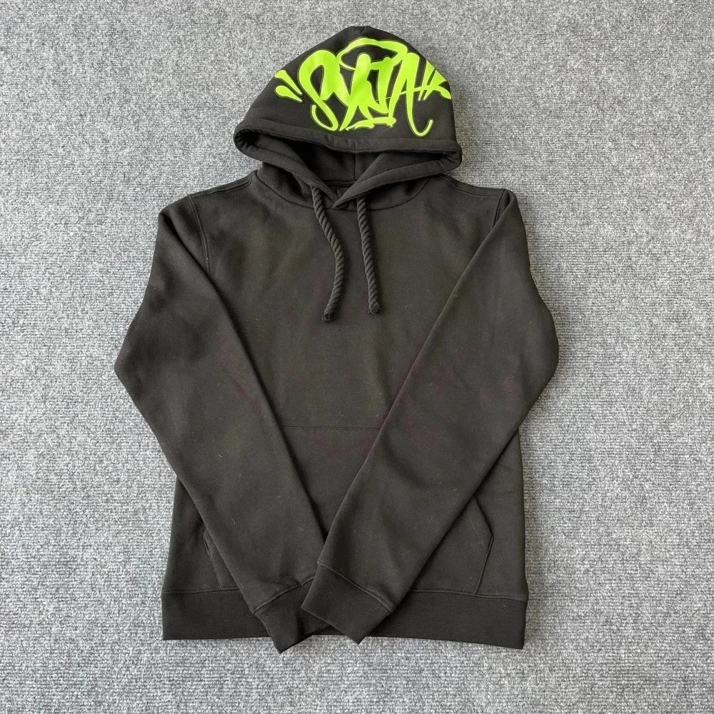 Off-White x Virgil Abloh Graffiti Hoodie and Sweatpants Set Black with Red and Green Spray Paint Print - 12