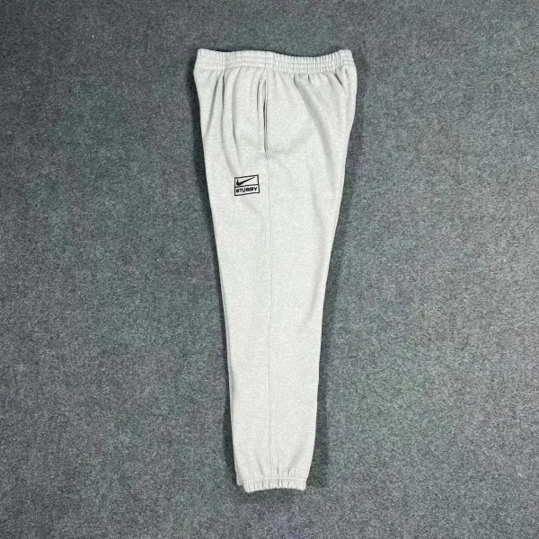 Stussy x Nike Collab Logo Hoodie and Joggers Set Gray/Black - 47