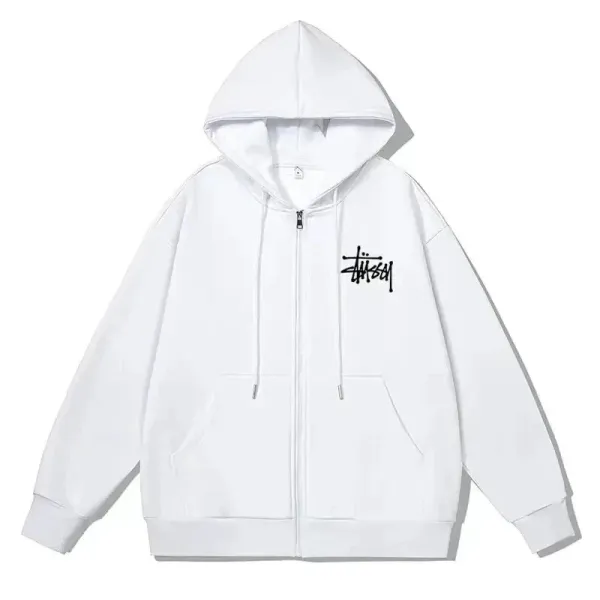 Stussy x Nike Collab Logo Hoodie and Joggers Set Gray/Black - 28
