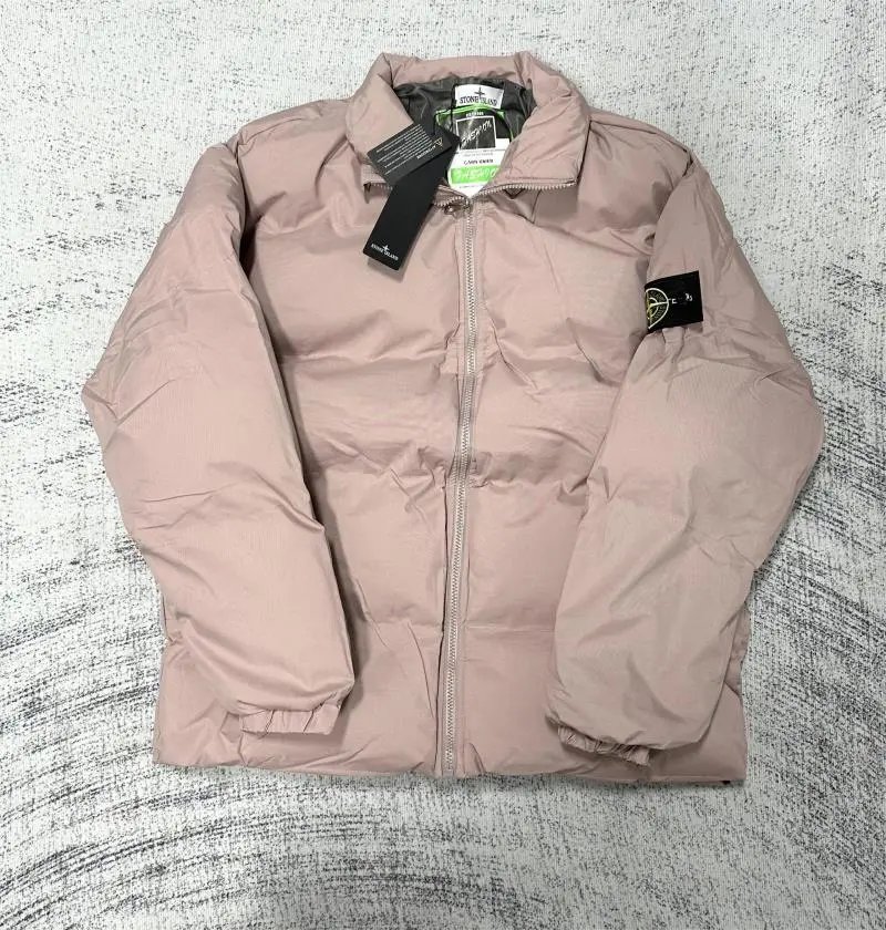 Stone Island Compass Logo Patch Jacket Gray Outerwear - 7