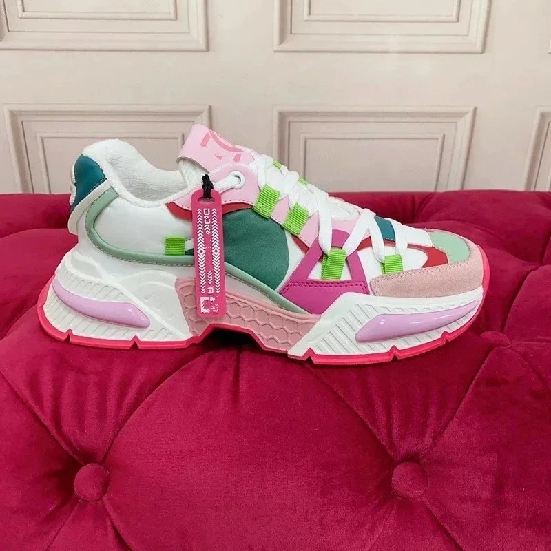 Top Edition Foreign Trade Original List DG 2023 Torre Shoes Women Couple Height-increasing Breathable Platform Platform Casual Sports Shoes Men's Trendy 3