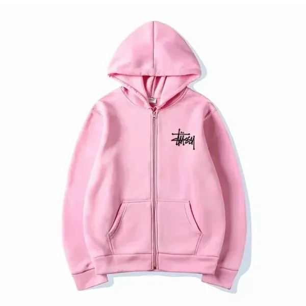 Stussy x Nike Collab Logo Hoodie and Joggers Set Gray/Black - 25