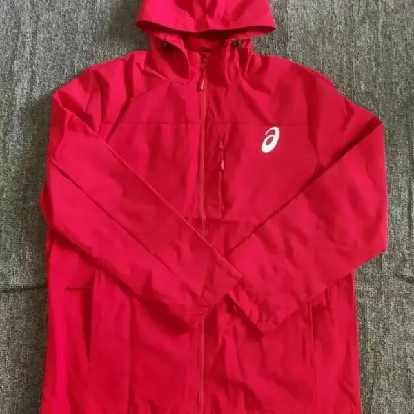 Asics Windbreaker Red Outerwear - 1