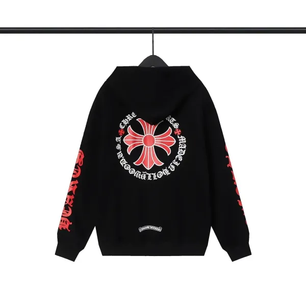 Chrome Hearts Cross Logo Hoodie Black - 1