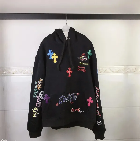 Comme des Garçons Play x Fragment Design Hoodie Black Multicolor - 1