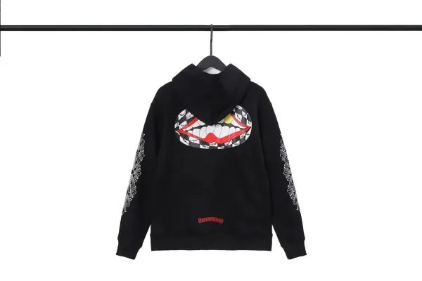 Chrome Hearts American Flag Hoodie Black - 11