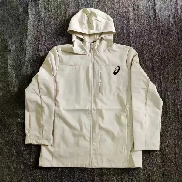 Asics Windbreaker Jacket Off-White Outerwear - 1