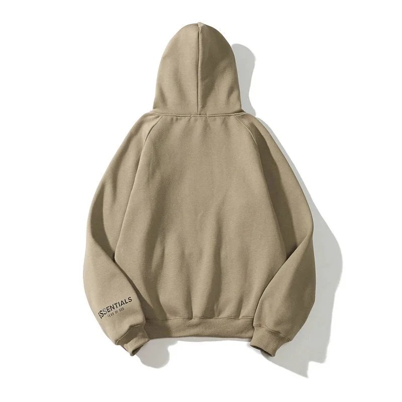 Fear of God Essentials Three Bar Black Hoodie - 12