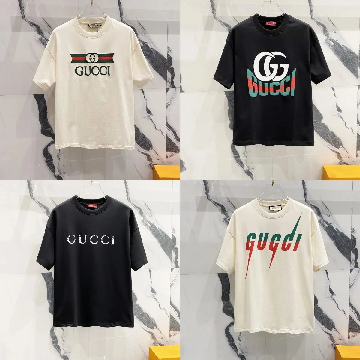 Gucci Logo Print Oversized Cotton T-Shirt