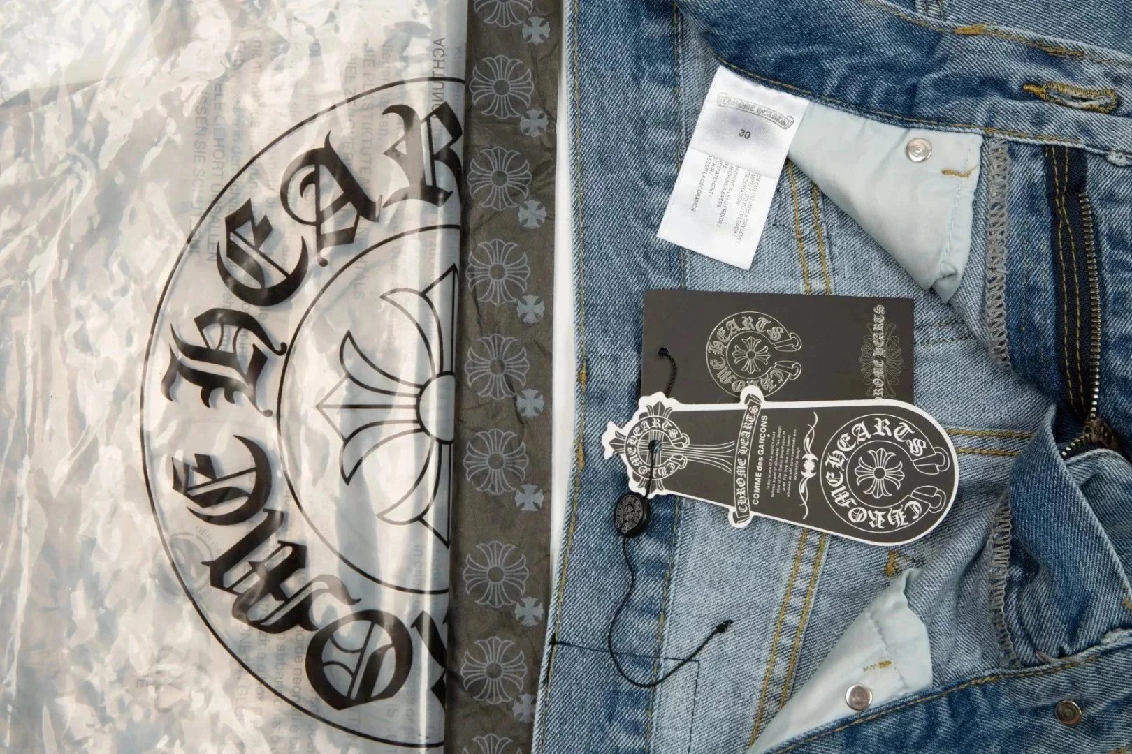 Chrome Hearts Cross Patch Denim Jeans Multicolor - 4