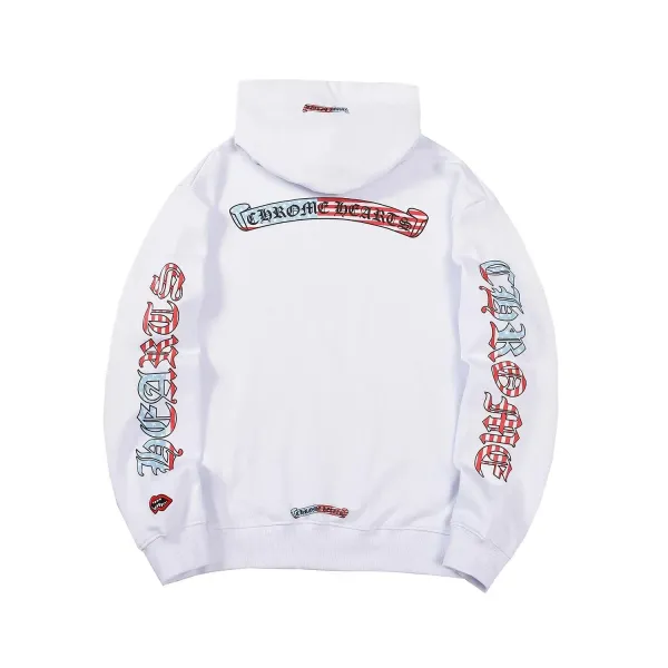 Chrome Hearts American Flag Hoodie White - 1