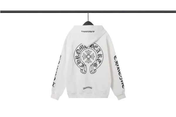 Chrome Hearts Logo Hoodie White Hoodie - 1