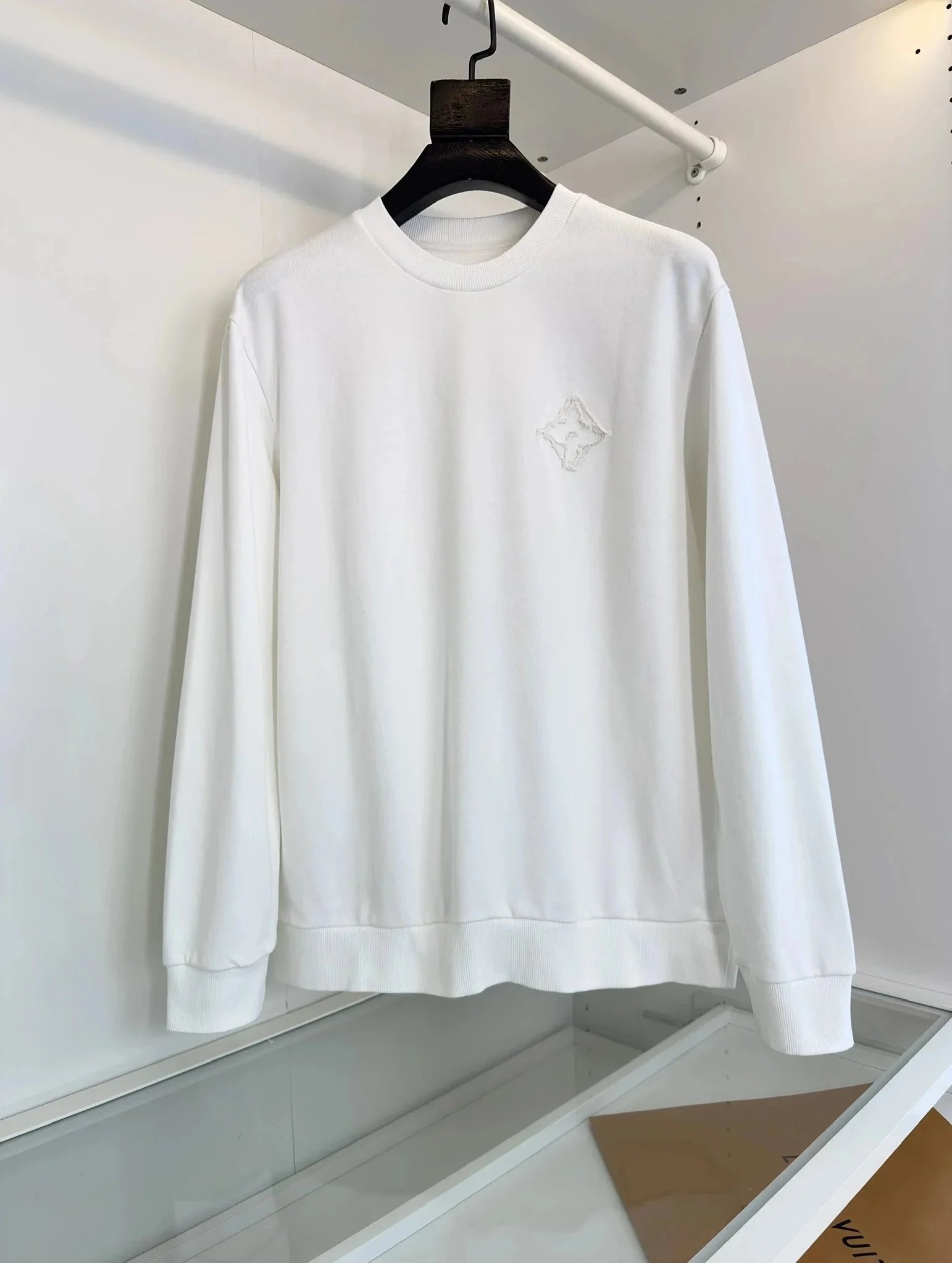 Louis Vuitton Monogram Embroidered Logo Sweater Black - 5