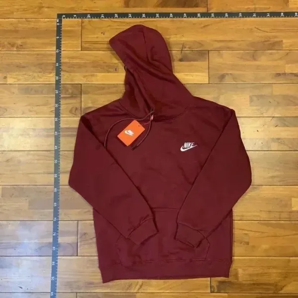 Nike Sportswear Club Fleece Hoodie Burgundy Hoodie - 1