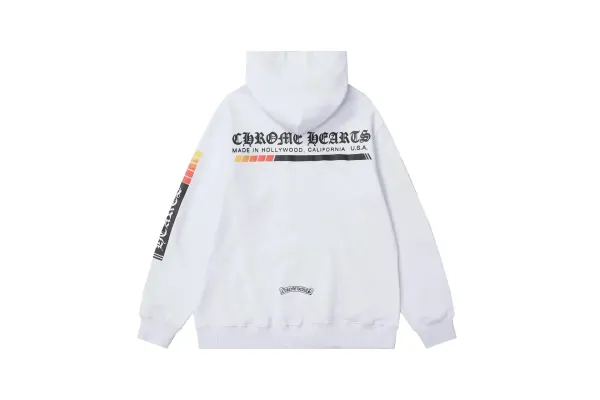 Chrome Hearts White Graphic Hoodie - 1