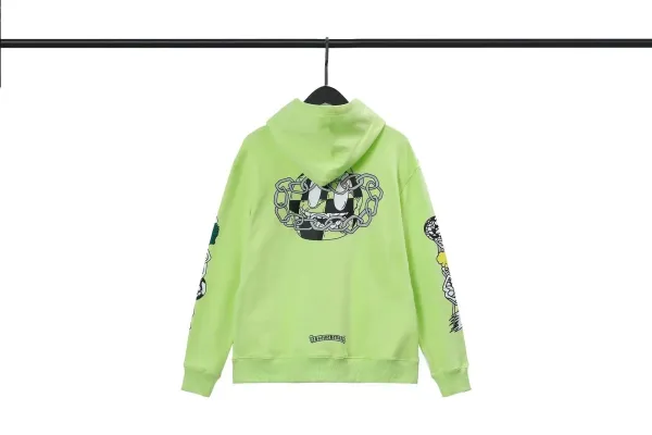 Chrome Hearts American Flag Hoodie Black - 12